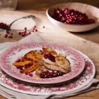 Kareesteak mit Kürbis und Ingwer-Preiselbeeren