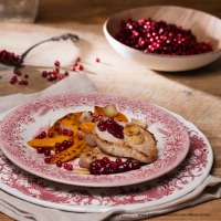 Kareesteak mit Kürbis und Ingwer-Preiselbeeren